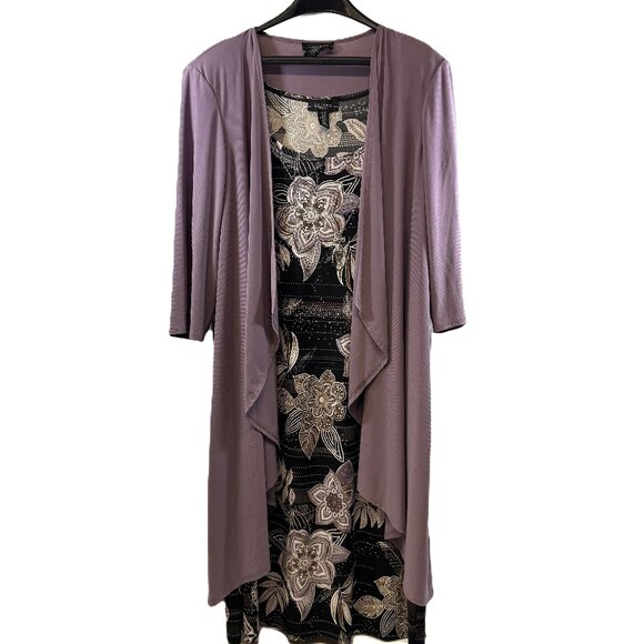 R&M Richards Cocktail Jacket Dress Women's Plus Size 16 - Picture 1 of 16